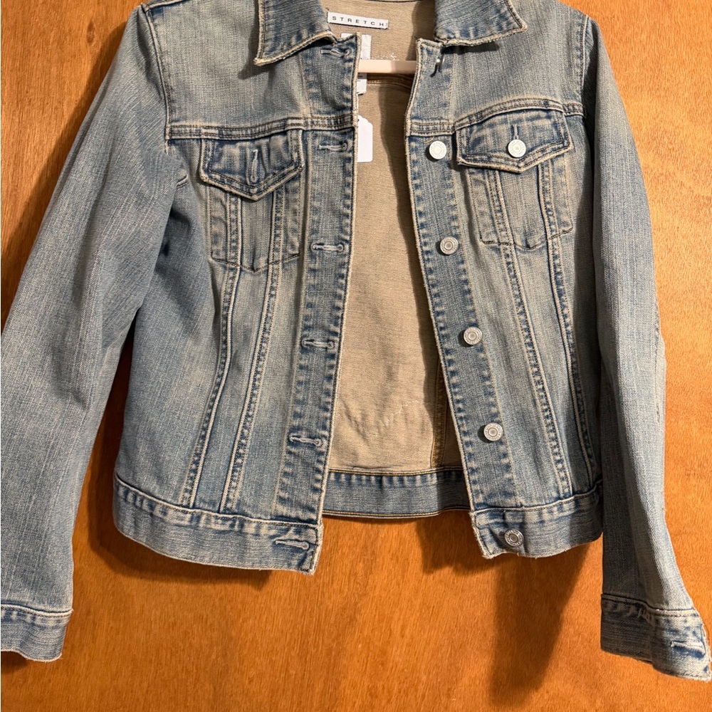 Women’s Denim Jacket with Patchwork Design quilt handmade small - Picture 4 of 6